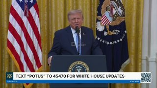 Дональд Трамп выступает с заявлением о вмешательстве Китая в выборы США 2020