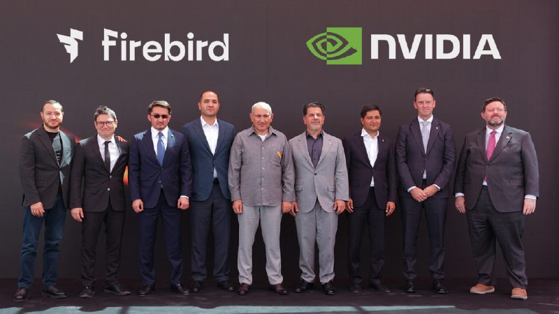 Церемония открытия AI-фабрики Firebird в Раздане с участием Пашиняна и Хуанга