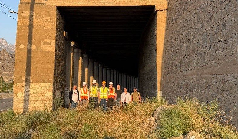 Команда AECOM и армянские чиновники осматривают площадку TRIPP в Мартуни, Гегаркуник