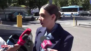 Министр юстиции РА Србуи Галян на брифинге в Конституционном суде, Мартуни