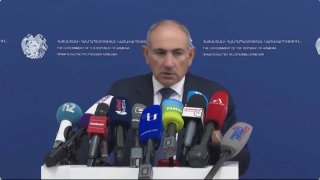 Премьер-министр Армении Никол Пашинян на пресс-конференции, Араратцемент, Мартуни